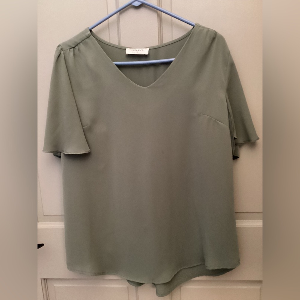 Zenana Outfitters Sage Blouse